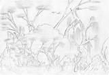 Jungle Scenery Drawing Tree Temple Drawings Easy Deviantart Paintingvalley sketch template