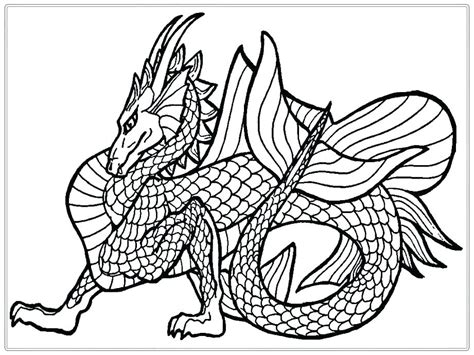 printable coloring pages  adults advanced dragons