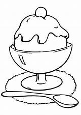 Ice Cream Coloring Pages Sundae Printable Sandwich Kids Drawing Food Print Easy Color Peanut Butter Sheets Getcolorings Sundaes Choose Board sketch template