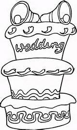 Cake Wedding Coloring Supercoloring Huge Pages Kleurplaat Color Bruiloft sketch template