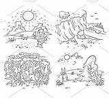 Desert Climatic Zones Moderate sketch template