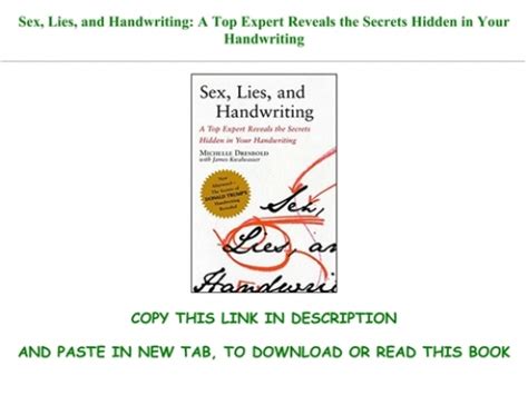 [pdf mobi epub] sex lies and handwriting a top expert reveals the