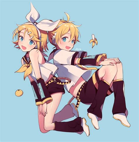 【vocaloid】 鏡音リン・レン illustration by azit [pixiv] vocaloid