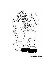 Groundskeeper Willie Pages Simpsons Coloring sketch template