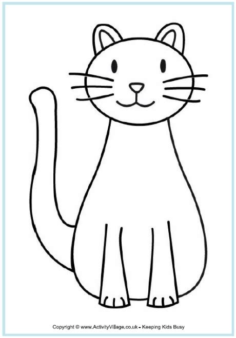 cat coloring page