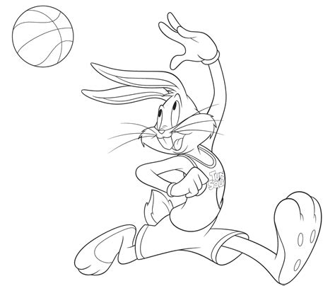 space jam coloring pages printable