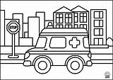 Coloring Pages Kids Ambulance Cars Car Puzzles Application sketch template