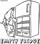 Refrigerator Coloring Fridge Pages Drawing Open Print Getdrawings sketch template