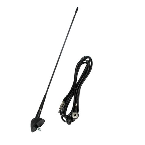 uxcell  car universal roof mount  fm radio electronic antenna black  gps receiver