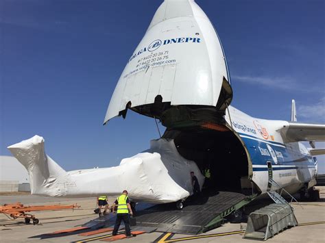 worlds largest cargo plane helps deliver helicopters  aberdeen