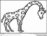Rainforest Toddlers Clipartmag Giraffe sketch template