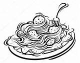 Spaghetti Meatballs Kolorowanka Clipartmag Clipground sketch template