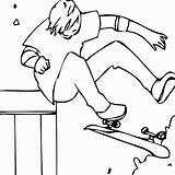 Coloring Pages Skateboard Skateboarding Popular Dog Coloringhome sketch template