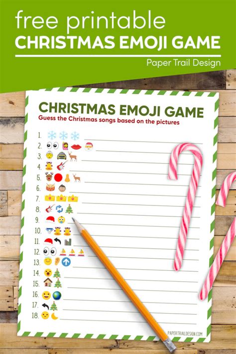 christmas emoji game printable