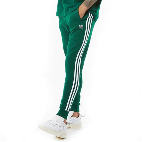 adidas originals heren  stripes sportperformance broeken groen