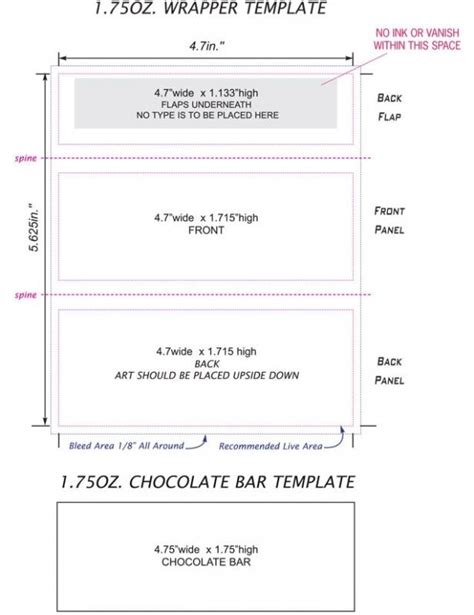 candy wrapper template template business