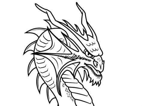 scary dragon coloring page coloring pages