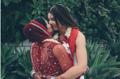vibrant pictures capture america s first indian lesbian wedding metro