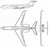 Gulfstream G500 G550 Coloring Blueprints Aerospace Wikiwand sketch template