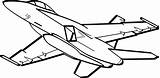 F18 Drawing Kids Clipart Getdrawings Airplanes Planes sketch template