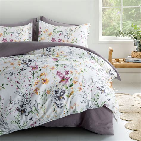 Grovelane Alysa Watercolor Windflower Painted Duvet Cover Set And Reviews