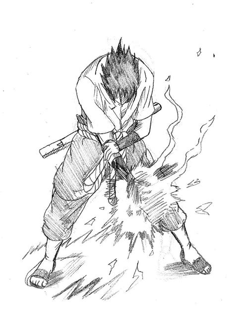 sasuke chidori sketch  cvsnb  deviantart