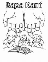 Bapa Doa Anak Mewarnai Yesus Minggu Sekolah Menggambar Cara Prayers Pia Kumetiran Kadang Disebut Contoh sketch template