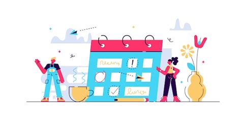 planning illustration premium vector