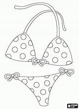 Bikini Coloring Pages Swimsuit Printable Two Patterns Woman Piece Bjl Parts Flip Flop Template Beach Summer Crafts Outline Pattern Swimsuits sketch template
