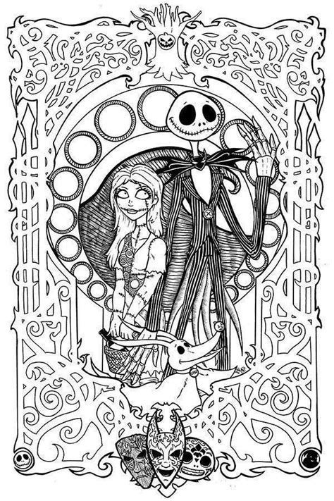 fresh jack skellington coloring pages  printable coloring pages