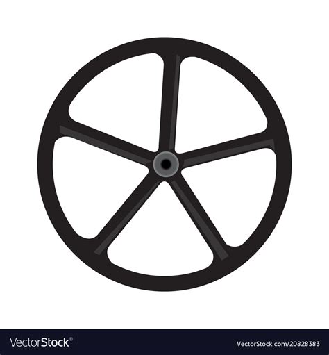 bike wheel silhouette royalty  vector image