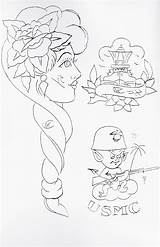 Tattoo Stencil Stencils Sailor Jerry Library Clipart sketch template