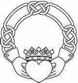 Claddagh Celtic Clipart Clipground sketch template