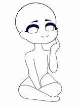 Base Chibi Sitting Cute Down Pose Anime Poses Desenho Template Para Deviantart Desenhos Sketch Coloring Pages Salvo Pasta Escolha Br sketch template