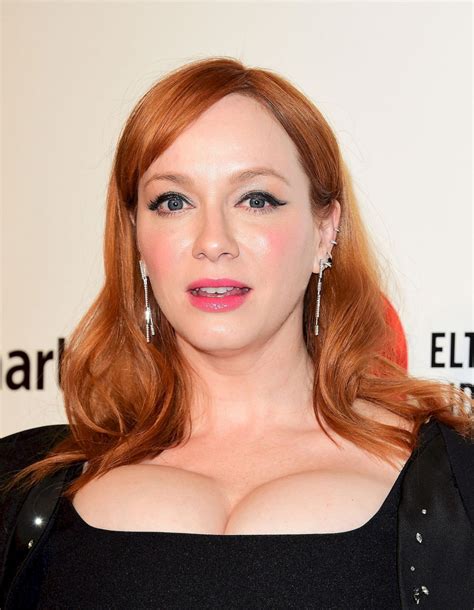 Christina Hendricks Shows Off Her Big Boobs At The 28th