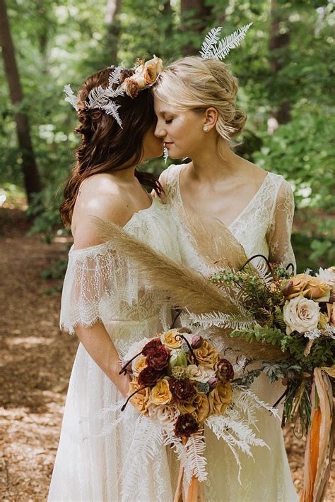 Whimsical Boho Romance Under The Trees Forest Wedding Wedding Dress