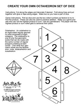 sided dice template flyer template