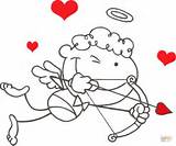 Amorek Amor Pfeil Bogen Walentynki Aktion Cupid sketch template
