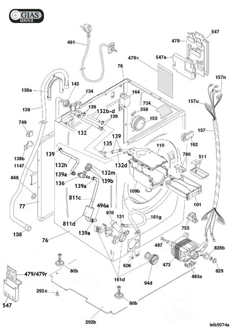 repair hoover washing machine dxaw  exploded diagram spare partspage