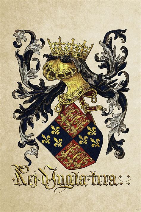king of england coat of arms livro do armeiro mor digital art by