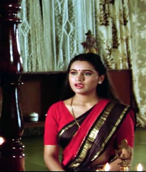Padmini Kolhapure Hot Saree Navel Rajini Hindi Movie Hd Stills Caps