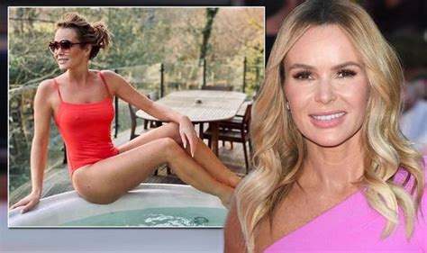 Amanda Holden Reveals A Little Too Much Thanks To Tight Swimsuit In