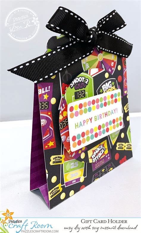 birthday gift card holder easy diy  instant svg