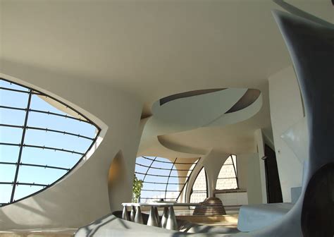 futuristic house biomorphism  ephraim henry pavie flickr