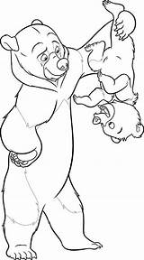 Oso Osos Kleurplaten Hermano Koda Kenai Tierra Dibujo Malvorlagen Animaatjes Disneymalvorlagen Osito Disneydibujos Seite Kleine Pooh sketch template