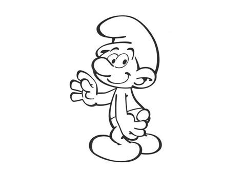 grumpy smurf coloring pages