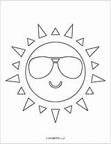 Printable Sunglasses Mombrite sketch template