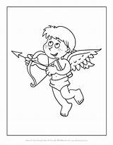 Coloring Cupid Print sketch template