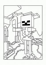 Printable Skeleton Coloring Pages Minecraft Popular sketch template