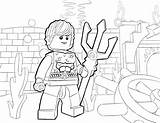 Coloring Lego Pages Superhero sketch template